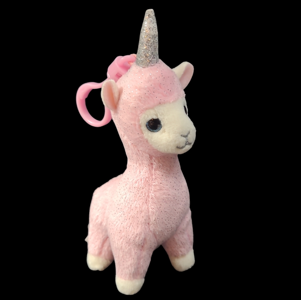 2019 Ty BEANIE BABIES STUFFED ANIMAL KEYCLIP "LANA" THE LLAMACORN